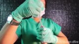 Edging and Sounding by sadistic nurse with latex gloves (DominaFire) snapshot 6