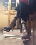 Iranian mistress teaches wearing a hijab (fishnet socks) snapshot 3