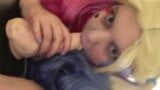 Harley Quinn sucking dildo slut cosplay snapshot 4