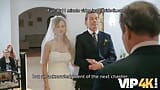 VIP4K. Olivia Sparkle in einem hochzeitskleid und schleier werden vor der kamera gefickt snapshot 5