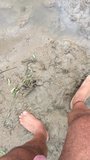 Naked muddy feet fun snapshot 2