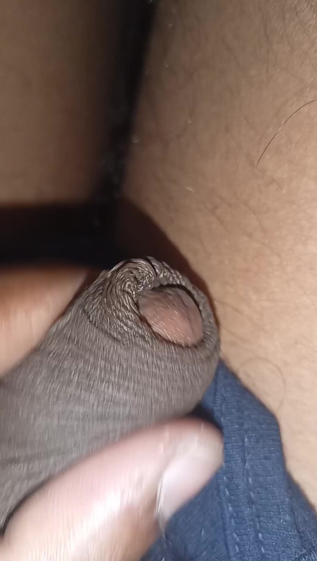 Seeing the girl friend's tit, she had to jerk off.