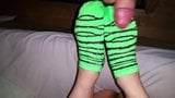 cumming on my wife's socks after hot sockjob snapshot 2