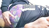 Straight boy in tracksuit touching himself snapshot 2