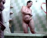 Old web model LadyMature in the shower snapshot 1