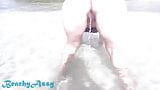 Big fat ass doggystyle peeing on lake beach snapshot 15