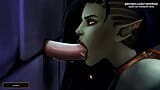 What a Legend! - Glory Hole Busty Horny Monster Girl Orc Teen Sucks Stranger's Big Cock And Swallows Cum In Prison - #12 snapshot 13