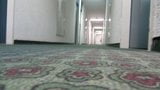 Hall dell'hotel - nuda e con le pinze al cazzo snapshot 1