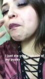 Cheating Gf accidentally send bf video of her tasting cum snapshot 5