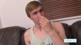 Lovely Twink Liam Masturbates & Anal Beads Ass On The Couch! snapshot 5