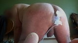 Milking Ass Breast Pump on Fat Boy's Anus Small Cock Shaved snapshot 7