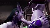 Draenei Futa DickgirlはDickgirlによってフェラチオを取得します-Warcraftのポルノパロディ snapshot 7