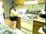 perfect BBW wife doing house stuff snapshot 5