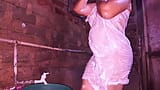 Sri Lankan girl bathing in the bathroom is so funny snapshot 9