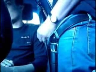 french boy finishing servicing a step dad