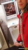 johnholmesjunior shooting massive cumload in busy mens bathroom in slow motion snapshot 3