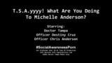 $ clov Michelle Anderson est emmenée par TSA pour une fouille à nu! snapshot 11