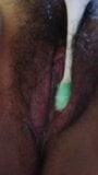 Hairy Latina playing with vibrating toothbrush p 2 snapshot 4