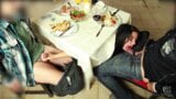 Extreem riskant! non-stop creampie in het restaurant! snapshot 9