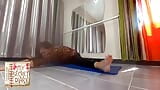 Nude Yoga Compilation. a Woman in Panties Practices Yoga in the Gym. My Secret Diary. L 3 snapshot 17