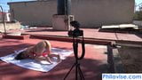 PHILAVISE-Rooftop bj with tiny latina Ferr Lima snapshot 4