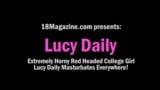 Sexy Ginger Coed Lucy Daily Making Herself Cum Compilation! snapshot 1