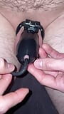 Urethral sounding while being in chastity cage snapshot 1