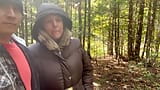 Creampie Fucking in the woods with Blowjob snapshot 2