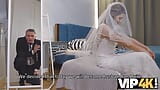 VIP4K. Man fucks bride's shaved pussy while guests are waiting for them snapshot 4