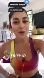 Vanessa Hudgens doing tongue twisters on TikTok, 5-12-2020 snapshot 5