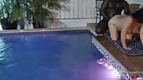 Swingers and porn stars have a pool side orgy snapshot 11