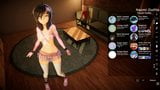 Our apartment, Hentai SFM game Ep.2 Rainbow party girl dildo snapshot 6