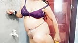 Bathing video of the beautiful Bhabhi of Bangladesh. Satisfied with toys. snapshot 6