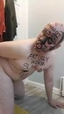 Fat Faggot Slave Worm Posing for SIR snapshot 6
