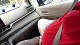 Big ass SSBBW with big tits caught masturbating publicly in car & getting fingered by black guy outdoor snapshot 3