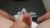 Masturbating in a Public Toilet - Big Load snapshot 2