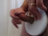 jackmeoffnow cbt curved dick erection foam & tube on cock snapshot 1