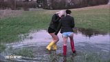 Lesbian in rubber boots snapshot 2