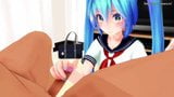 Miku с Hatsune жестко сосет snapshot 5