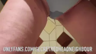 Hairy Redhead Wife Pissing Throuh Panties in Public Toilet | xHamster