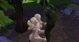 The two elf Sluts in the woods sucking the Orc snapshot 2