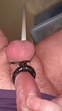 Young cock masturbates with toys close up HD snapshot 6