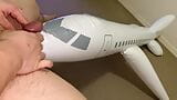 Small Penis Humping, Rubbing And Shooting A Load On An Inflatable Airplane - Airplane Blowjob snapshot 7