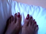 Purple long toenails snapshot 2