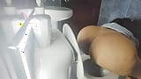 Stepsister Trapped in Public Toilet with Skirt and Sheer snapshot 3