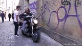 Gay slut boy seduces hunky biker   snapshot 1