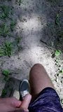 Walking, flashing and cum in the forest, alone snapshot 1