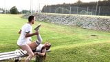 Scandal! German teen fucks on the football field in Bavaria snapshot 11