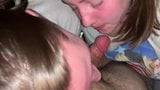One lucky guy with 2 bisexual young girls snapshot 6