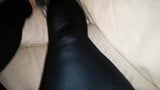 China Market Shiny Latex Leather Pvc Vinyl Rubber Pants Legg snapshot 10